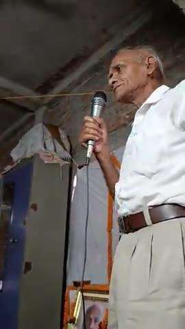 मुंडेरी में हुए श्राद्ध कार्यक्रम को पूर्व भक्तिप्रधान ब्रह्मदेव दादा जी नेअनुप दादाजी के बारे में उनके आनंदमार्ग में