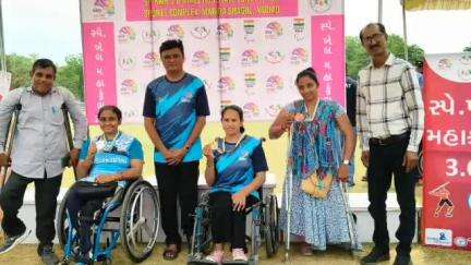 નડિયાદ ખાતે ભાવનગરના દિવ્યાંગ મહિલા ખેલાડીએ રાજ્યકક્ષાના ખેલ મહાકુંભમાં ગોલ્ડ મેડલ મેળવ્યો