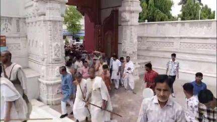 गंगधार: उन्हैल नागेश्वर जैन तीर्थ में वार्षिक ध्वजारोहण कार्यक्रम का आयोजन, ध्वजारोहण से पहले निकाली गई भव्य शोभायात्रा