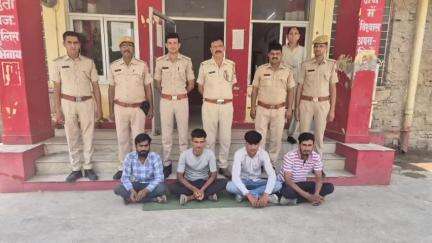 भिनाय: भिनाय थाना पुलिस ने शांति भंग के आरोप में चार आरोपियों को किया गिरफ्तार