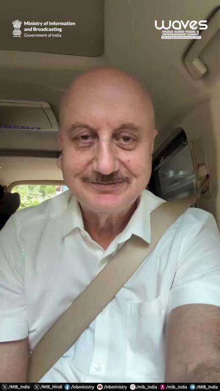 Actor Anupam Kher shares his heartfelt appreciation for the incredible WAVES 2025, on its concluding day today.