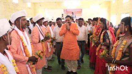 कळंब: दत्त निरंजन माहूर येथे आदिवासी विवाह मेळाव्याला आदिवासी विकास मंत्री अशोक उईके यांची उपस्थिती
