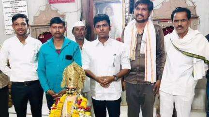 भोकरदन: तीर्थक्षेत्र जाळीचा देव येथे आमदार संतोष पाटील दानवे यांनी भेट घेतले दर्शन