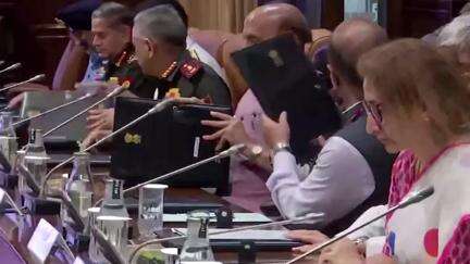 Defence Minister Rajnath Singh and Japanese Defence Minister General Nakatani hold a bilateral meeting in New Delhi.