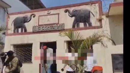 मुळशी: पौडमध्ये मंदिरात देवीची विटबंना केल्याच्या निषेधार्थ मुळशी बंदचा मोर्चा, प्रशासनास दिले निवेदन