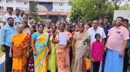 சேலம் தெற்கு: தனிநபர் ஆக்கிரமித்துள்ள கோவில் நிலத்தை மீட்டுத் தரக்கோரி ஊர் மக்கள் கலெக்டர் அலுவலகத்தில் புகார்