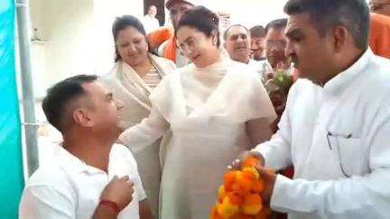झज्जर: झज्जर में राज्य सभा सांसद किरण चौधरी का हुआ भव्य स्वागत, विपक्ष पर किया हमला