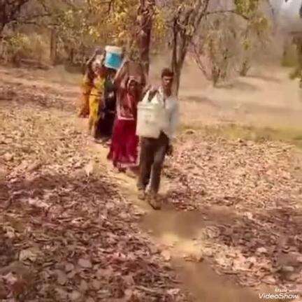 #सिंगरौली  जिले के चितरंगी बासाही गांव की तसवीर ग्रामीण 2 कि.मी.जंगल तक पानी नाले के लिए मजबूर, ना तो कुआं और ना ही नल.