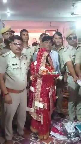 चौथ का बरवाड़ा: चौथ का बरवाड़ा पुलिस ने मैसकर्मी की बालिका की शादी में भरा मायरा, एक लाख रुपये से अधिक की राशि की भेंट