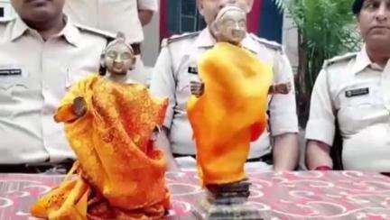 रोसड़ा: पाचोपुर राम जानकी मंदिर से चोरी हुई माता सीता और लक्ष्मण की मूर्तियाँ बरामद, वापस मिलते ही महिला हुई भावुक