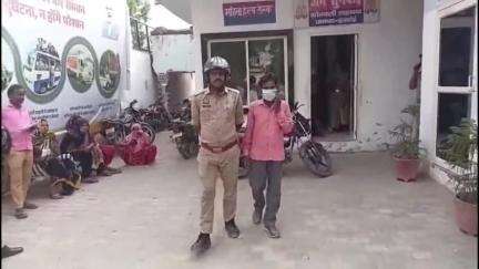 शाहबाद: सुरतपुर का रहने वाला बाइक चोर बाइक सहित गिरफ्तार, भेजा गया जेल