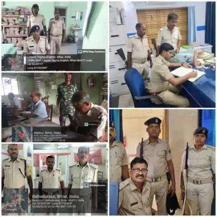 #कटिहार_पुलिस द्वारा बैंकिंग प्रतिष्ठानों /ATM में सुरक्षा-व्यवस्था सुनिश्चित करनें हेतू बैंकों की सुरक्षा जांच की जा रही है I

👉बैंक परिसर के अंदर एवं बाहर संदिग्ध पर निगरानी रखी जा रही है I