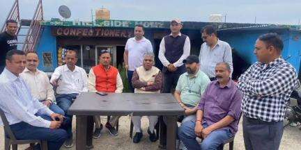 भलेई: सांसद डॉक्टर राजीव भारद्वाज का पर्यटन नगरी जोत में भव्य स्वागत हुआ