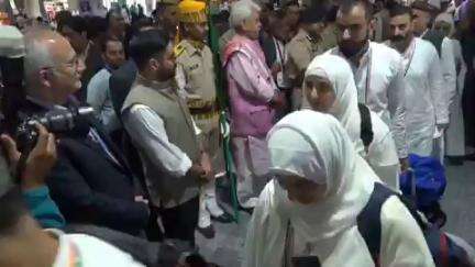 The first batch of Haj pilgrims from Jammu & Kashmir departs with full administrative and logistical support