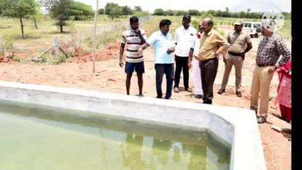 அரவக்குறிச்சி: தெத்துப்பட்டியில் வேளாண்மை மற்றும் உழவர் நலத்துறை சார்பாக வளர்ச்சி திட்டப் பணிகளை கலெக்டர் ஆய்வு