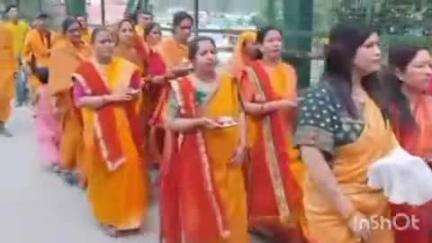 चौखुटिया: शांतिकुंज हरिद्वार से देव कलश व अखण्ड ज्योति कलश यात्रा पहुंची चौखुटिया, लोगों ने किया भव्य स्वागत