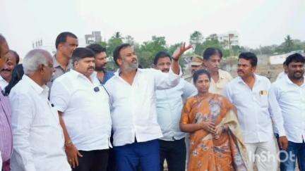 కట్టమంచి చెరువు కుడుత సుందరకర్ణ పరిశీలించిన చిత్తూరు జిల్లా ఇన్చార్జ్ మంత్రి