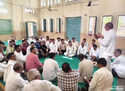 भीनमाल: भीनमाल में राजस्थान शिक्षक संघ ने परमानेंट करने की मांग की