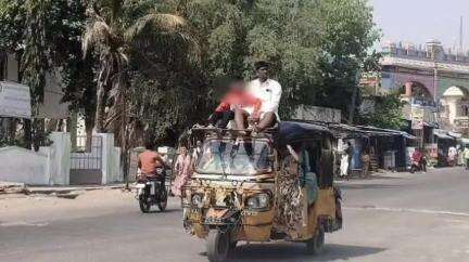 మంత్రాలయం: మంత్రాలయం మండల కేంద్రంలో ఆటోల్లో సామర్థ్యం మించి ప్రయాణికుల ప్రయాణం