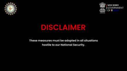 India's safety begins with You. 
Stay Calm, Stay Prepared.