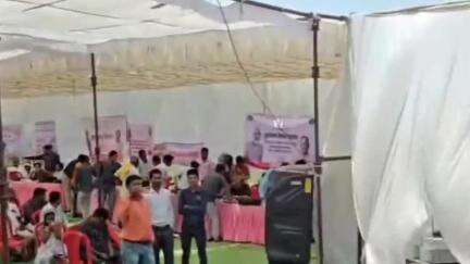 चांपा: ग्राम पंचायत बिर्रा के समाधान शिविर में कलेक्टर ने लिया भाग