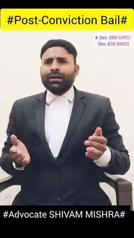 https://youtu.be/Ep77fVaVh1k?si=Vsam1De1NqJiLV_q

#Advocate SHIVAM MISHRA#Post#conviction#Bail#appeal#jamanat#vakeel#law