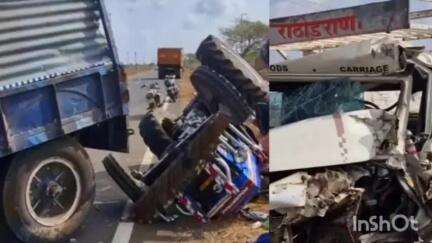 ભાણવડ: ખંભાળિયા ભાણવડ રોડ પર જુની ફોટના પાટિયા પાસે ત્રિપલ અકસ્માત; બોલેરો ગાડી મારુતિ વેન અને ટ્રેક્ટર વચ્ચે થઈ ટક્કર