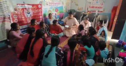 లగడపాడు అంగన్వాడి పాఠశాలలో కిశోరి వికాసంపై బాలికలకు అవగాహన కార్యక్రమం
