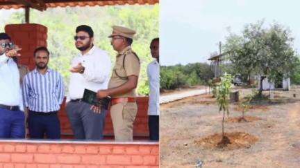 மதுராந்தகம்: கரிக்கிலி மரகத பூங்காவினை ஆட்சியர் ஆய்வு