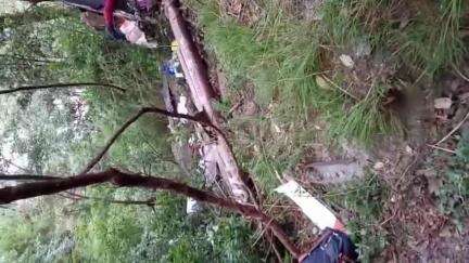 भटवाड़ी: गंगनानी के पास एक हेलीकॉप्टर क्रैश