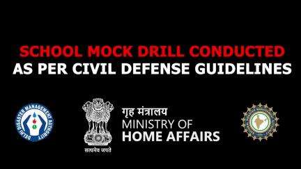 Civil Defence Mock Drill in schools helps students and staff prepare for emergency situations.
