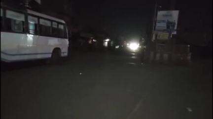 गंगापुर: ब्लैक आउट के दौरान अंधेरे में डूबा हुआ नजर आया गंगापुर सिटी