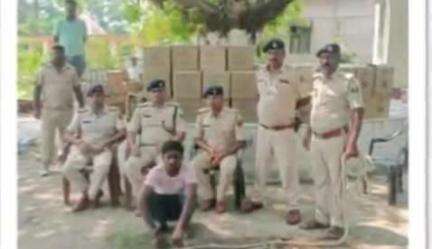 ठाकुरगंज: ठाकुरगंज प्रखंड में पाठामारी पुलिस ने 1345.5 लीटर विदेशी शराब बरामद की, एक वाहन ज़ब्त किया और एक तस्कर को गिरफ्तार किया