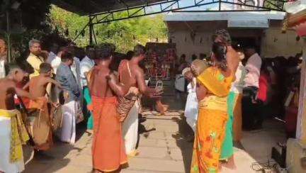 திருவையாறு: சௌந்தர்ய நாயகி சமேத கரும் பேஸ்வரர் கோவிலில் சப்தஸ்தான பல்லுக்கு திருவிழா