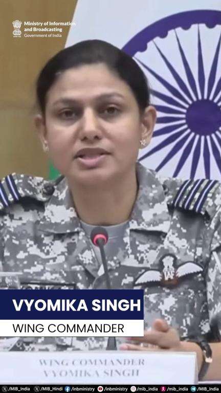 Wing Commander Vyomika Singh reiterated India's commitment to non-escalation on the only condition