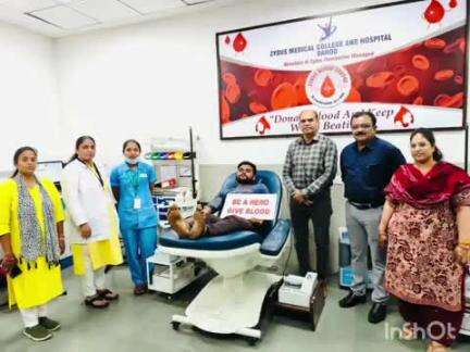 લીમખેડા: અધિકારીઓની ઉપસ્થિતિ માં વિશ્વ થેલેસેમીયા દિવસની ઉજવણી અંતર્ગત ઝાયડસ બ્લડ બેંક ખાતે બ્લડ ડોનેશન કેમ્પ સહિત ના કાર્યક્રમ