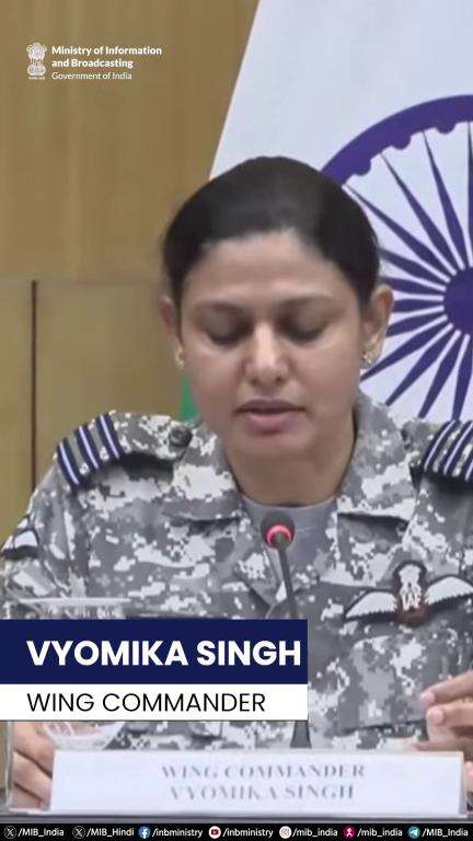 Wing Commander Vyomika Singh informed that the drones and missiles used by Pakistan to engage a number of military