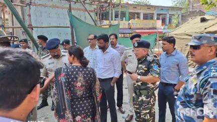 फारबिसगंज: जिलाधिकारी ने एसपी व अन्य अधिकारियों के साथ भारत-नेपाल सीमा का किया निरीक्षण