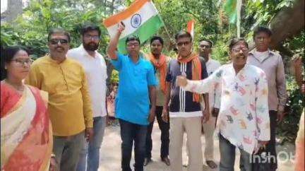 খাতড়া: ভারতীয় সেনাদের আরো শক্তি বৃদ্ধির কামনায় বিজেপির রানিবাঁধ ৪নং মণ্ডলের পক্ষ থেকে রঙ্কিনীতলায় পুজো দেওয়া হল