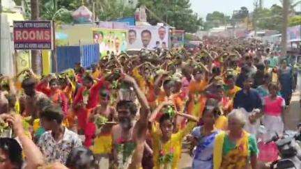 இராமேஸ்வரம்: பத்திரகாளி அம்மன் கோவிலின் 42-ம் ஆண்டு பூச்சொரிதல் விழா