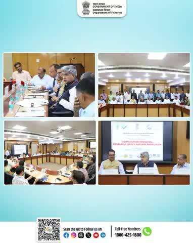 Shri Sagar Mehra, Joint Secretary (Inland Fisheries), Department of Fisheries, GoI, graced the event on ‘Aquaculture Medicines: Research, Policy, and Implementation’ held on 8th May 2025 at NASC Complex, New Delhi.