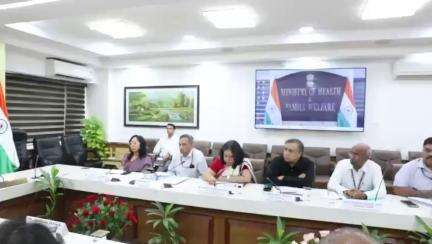 Union Minister J.P.Nadda held a review meeting regarding the health infrastructure for emergency situations.