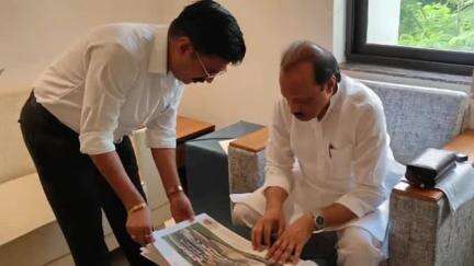 सातारा: संगम माहुली घाट विकासाला उपमुख्यमंत्री अजितदादा पवार यांची तत्वत: मान्यता; श्री 
बालाजी ट्रस्टचे संस्थापक राजेंद्र चोरगे