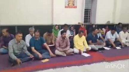 कपासन: कपासन BJP नगर मंडल ने भारतीय सेना को आध्यात्मिक सम्बल प्रदान करने के लिए पंचमुखी हनुमान मंदिर पर किया हनुमान चालीसा पाठ
