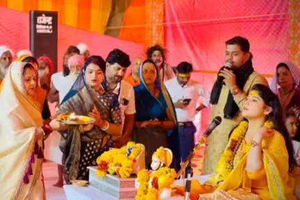 उदयपुरा: नर्मदा तट बोरास में श्री राम महायज्ञ में श्री कृष्ण कथा के तीसरे दिन बड़ी संख्या में श्रद्धालु पहुंचे