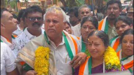 ಮಾಲೂರು: ತಾಲ್ಲೂಕಿನಲ್ಲಿ ಕಾಂಗ್ರೆಸ್ ಸದೃಢವಾಗಿದ್ದು, ಒಗ್ಗಟ್ಟಿನಿಂದ ಮುನ್ನಡೆಯುತ್ತದೆ: ಪಟ್ಟಣದಲ್ಲಿ ಶಾಸಕ ಕೆ.ವೈ.ನಂಜೇಗೌಡ