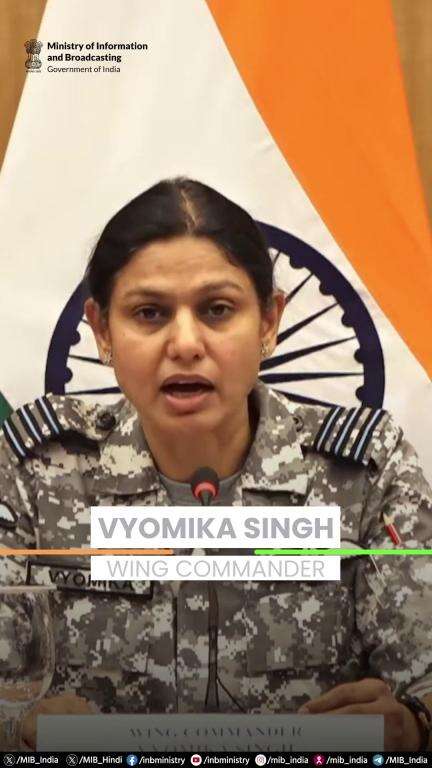 Wing Commander Vyomika Singh said that India detected, neutralised, and retaliated to Pakistan’s attempt