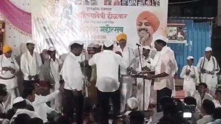 बसमत: विरेगाव येथे अहिल्यादेवी होळकर यांच्या त्रिशताब्दी जयंतीनिमित्त भव्य कीर्तन पार पडले