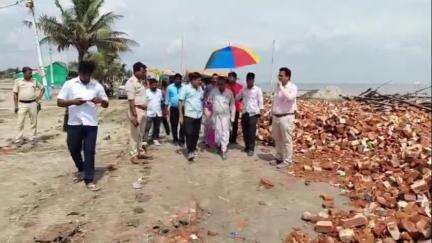 সাগর: প্রাকৃতিক দুর্যোগে তছনছ সাগর পাড়,পরিদর্শনে সুন্দরবন উন্নয়ন মন্ত্রী #jansamasya