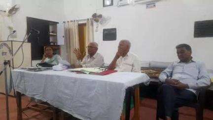 डीग: श्री हिंदी पुस्तकालय समिति डीग के अरुण सभागार में हुई कार्यकारिणी की बैठक, विजेता साहित्यकारों के नामों की घोषणा की गई